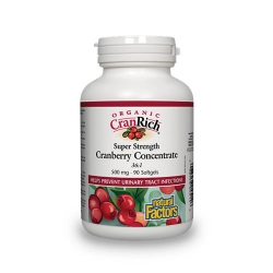 Super Strength Cranberry Concentrate (extract concentrat de cranberry) – 500 mg – 90 capsule